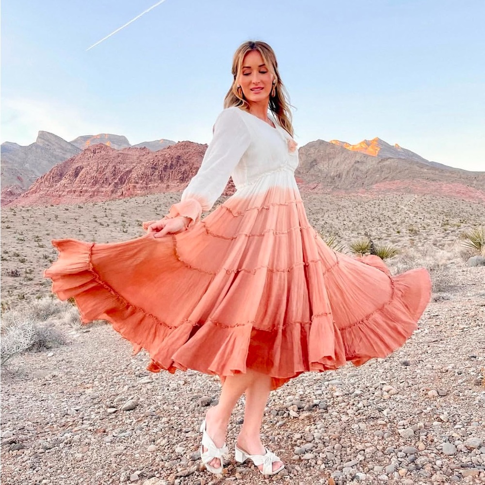 Ivy City Co Sahara ombré midi dress